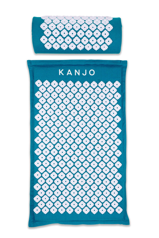 Kanjo Memory Foam Accupressure Mat Set, Teal, Sold As 8/Case Acutens Kansapm