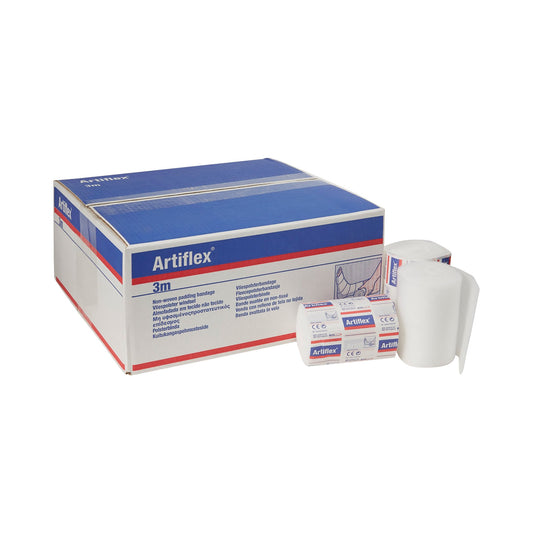Artiflex® White Polyester / Polypropylene / Polyethylene Undercast Padding Bandage, 10 Centimeter X 3 Meter, Sold As 30/Case Bsn 0904600