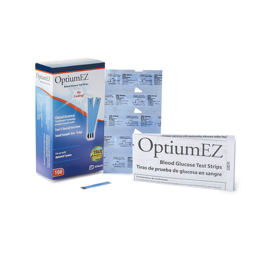 Optium Ez® Blood Glucose Test Strips, Sold As 600/Case Abbott 7104201