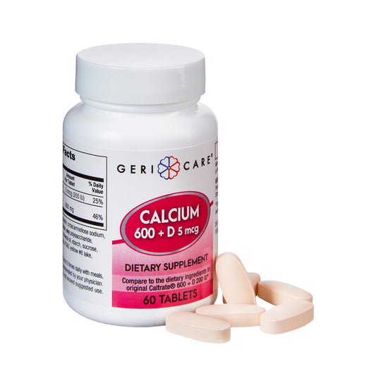 Geri-Care® Vitamin D-3 / Calcium Carbonate Joint Health Supplement, Sold As 1/Bottle Geri-Care 747-06-Gcp