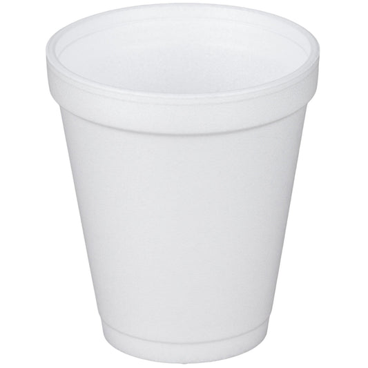 Dart White Styrofoam Drinking Cup, 8-Ounce Capacity, Sold As 40/Case Rj 8J8