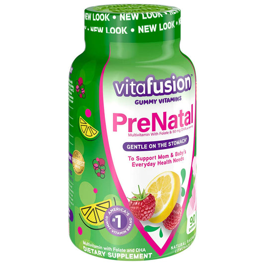 Vitafusion Prenatal Gummies Natural Raspberry Lemonade Flavor, Sold As 1/Bottle Church 02791701950
