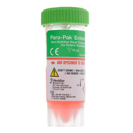 Para-Pak® Single-Vial Stool Specimen Container, 15 Ml Fill, Sold As 120/Case Meridian 900812