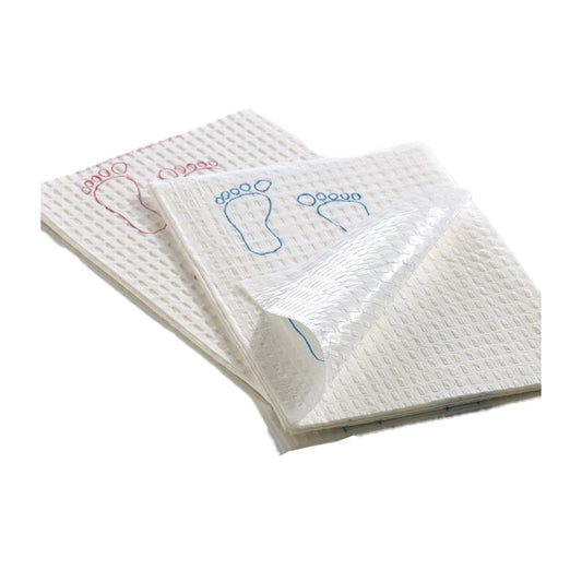 Footprint® Nonsterile White / Mauve Procedure Towel, 13½ X 18 Inch, Sold As 500/Case Graham 70192N