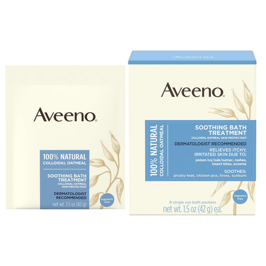 Aveeno® Soothing Oatmeal Bath Treatment, 1.5 Oz. Packet, Sold As 8/Box Johnson 10381370036408