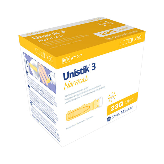 Unistik® 3 Normal Safety Lancet, Sold As 50/Box Owen At 1007