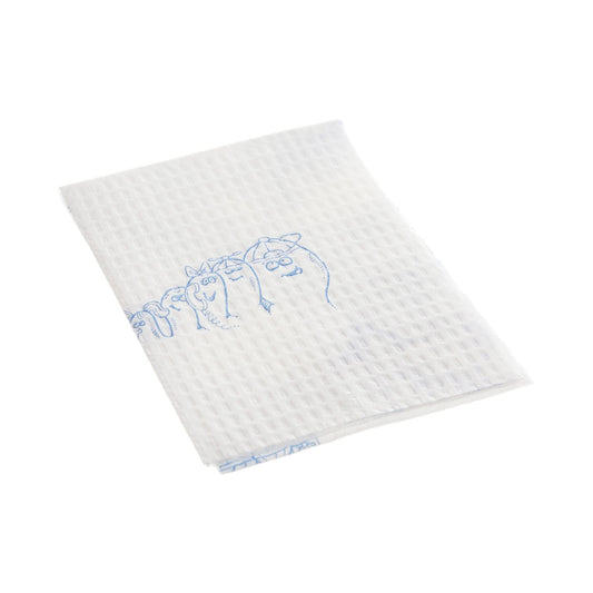 Tidi® Choice White / Blue Cartoon Toes Procedure Towel, 13 X 18 Inch, Sold As 500/Case Tidi 917489