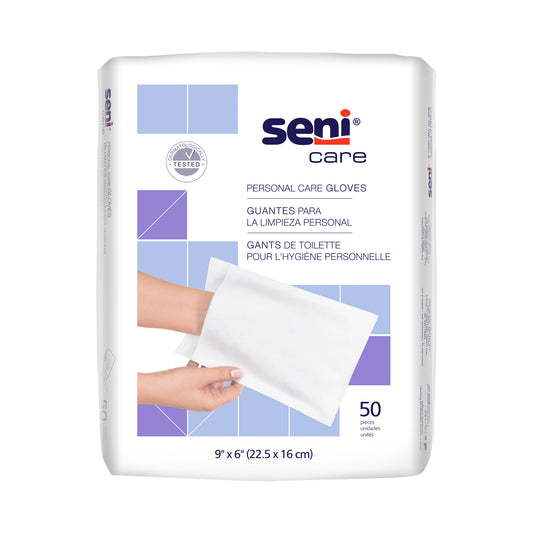 Seni® Care Wash Glove, Sold As 600/Case Tzmo S-Ng50-C41