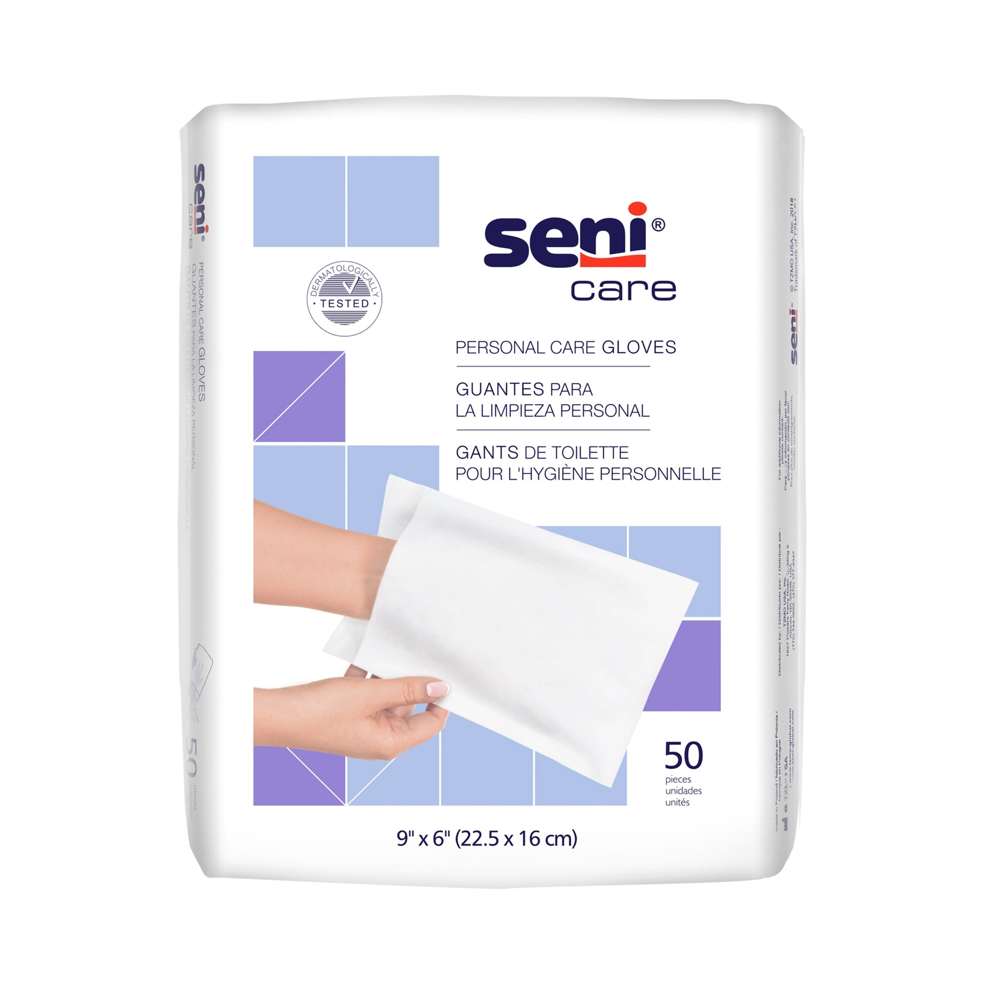 Seni® Care Wash Glove, Sold As 600/Case Tzmo S-Ng50-C41