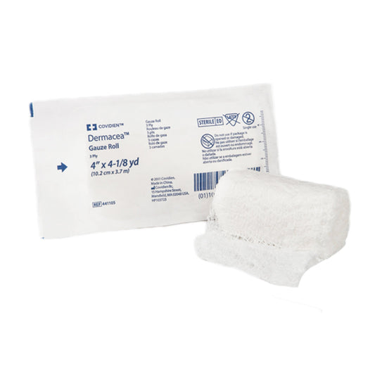 Dermacea™ Sterile Fluff Bandage Roll, 4 Inch X 4-1/8 Yard, Sold As 96/Case Cardinal 441105