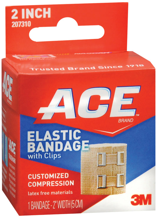 3M™ Ace™ Clip Detached Closure Elastic Bandage, 2 Inch Width, Sold As 72/Case 3M 207310