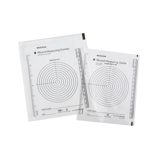 Mckesson Plastic Wound Measuring Guide, 5 X 7 Inch, Sold As 100/Box Mckesson 533-30012100