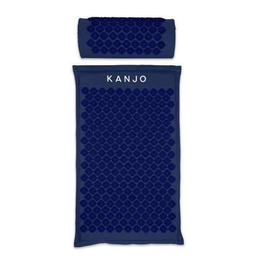 Kanjo Memory Foam Accupressure Mat Set, Dark Blue, Sold As 9/Case Acutens Kannavm