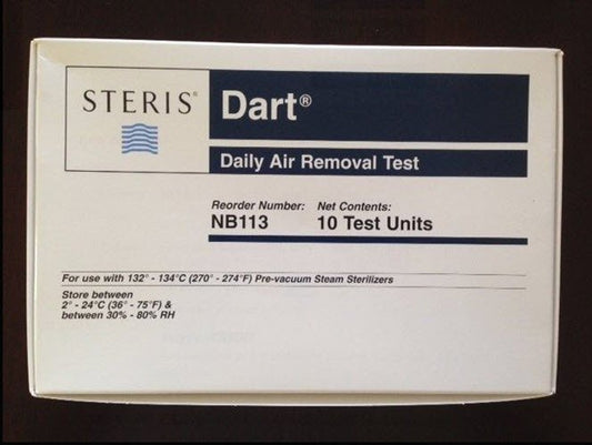 Dart® Sterilization Daily Air Removal Test Pack, Sold As 10/Box Steris Nb113