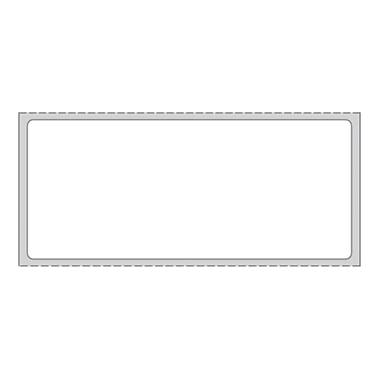 Pdc® White Blank Thermal Label, 1-1/2 X 3-1/2 Inch, Sold As 8/Case Precision Thermd25