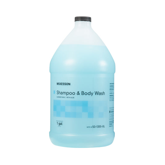 Mckesson 2-In-1 Shampoo And Body Wash, Summer Rain Scent, 1 Gallon Jug, Sold As 1/Each Mckesson 53-1355-Gl