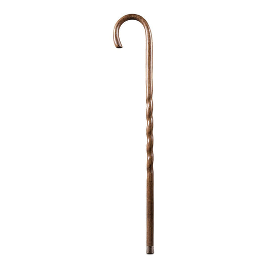 Brazos™ Twisted Oak Traditional Handcrafted Walking Cane, 37-Inch, Sold As 1/Each Mabis 502-3000-0246