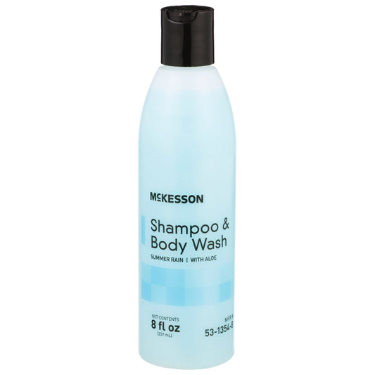 Mckesson 2-In-1 Shampoo And Body Wash, Flip-Top Bottle, 8 Oz, Summer Rain Scent, Sold As 1/Each Mckesson 53-1354-8